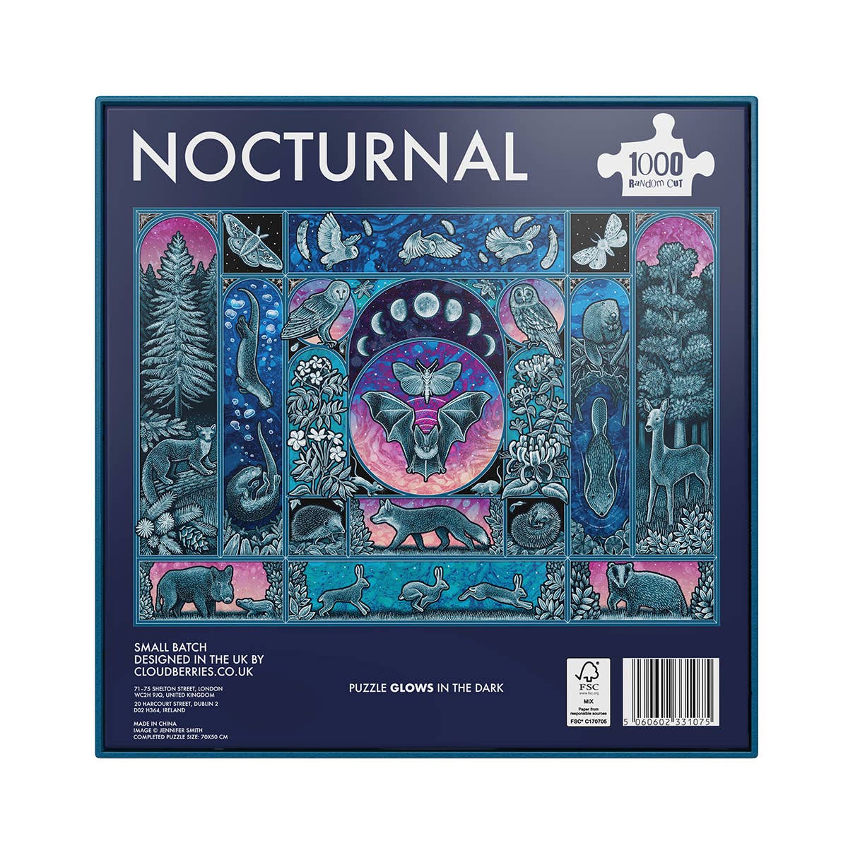 Nocturnal Glow-in-the-Dark 1000 Piece Puzzle