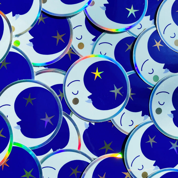 Crescent Moon Sticker