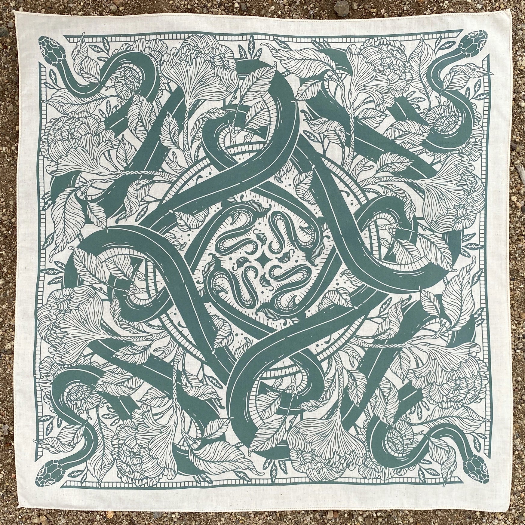Laurel Floral Snake Bandana
