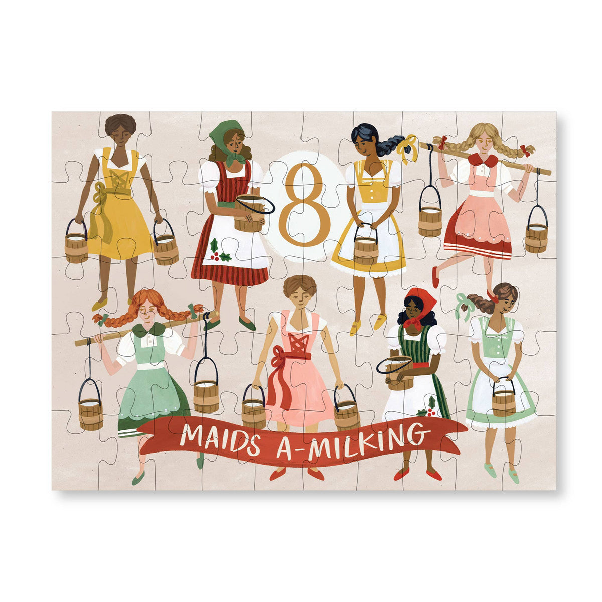12 Days of Christmas Mini Puzzle Set of 12