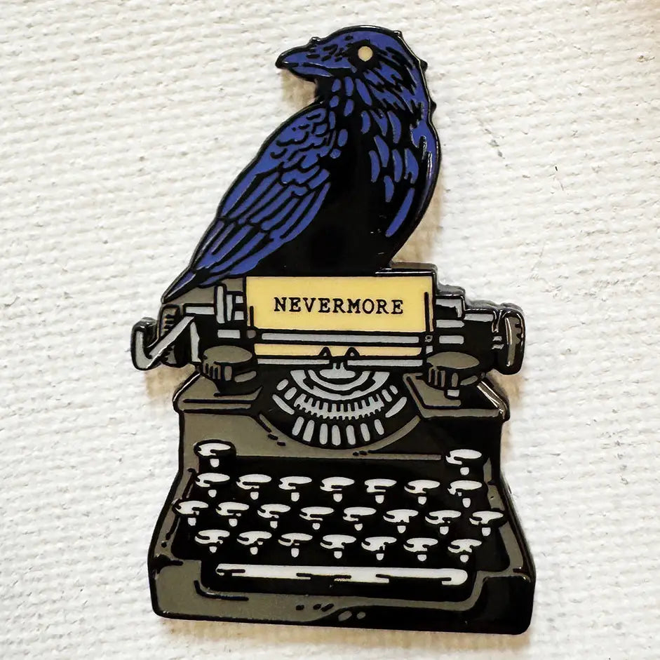 Nevermore Typewriter Pin
