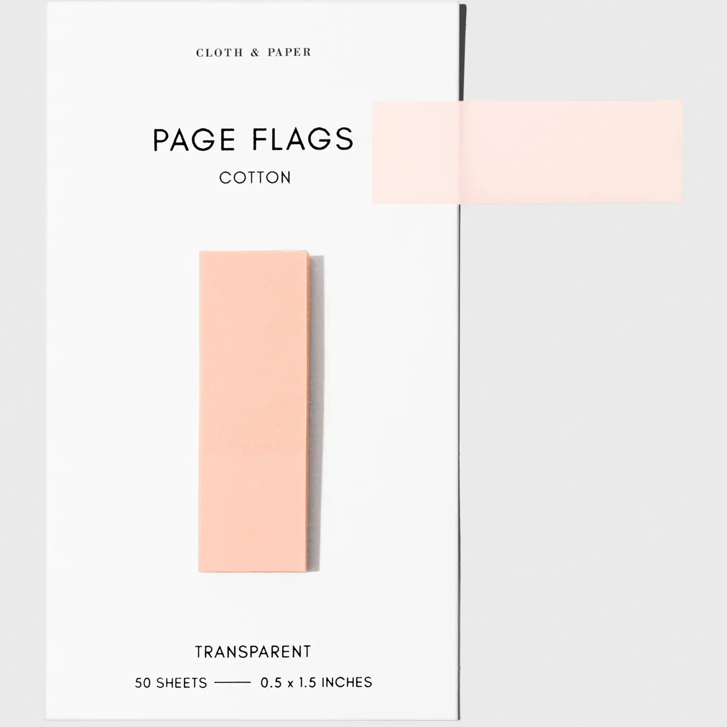 Slim Transparent Page Flags - 30 Colors
