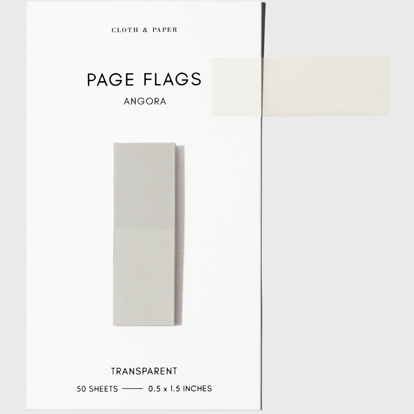 Slim Transparent Page Flags - 30 Colors