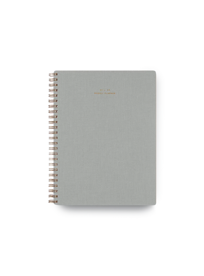 Appointed 23-24 Compact Weekly Grid Planner - Dove Gray