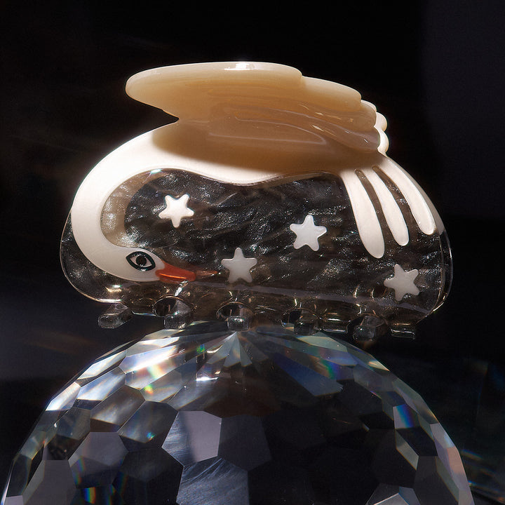 Cygnus Swan and Stars Celestial Hair Claw Clip