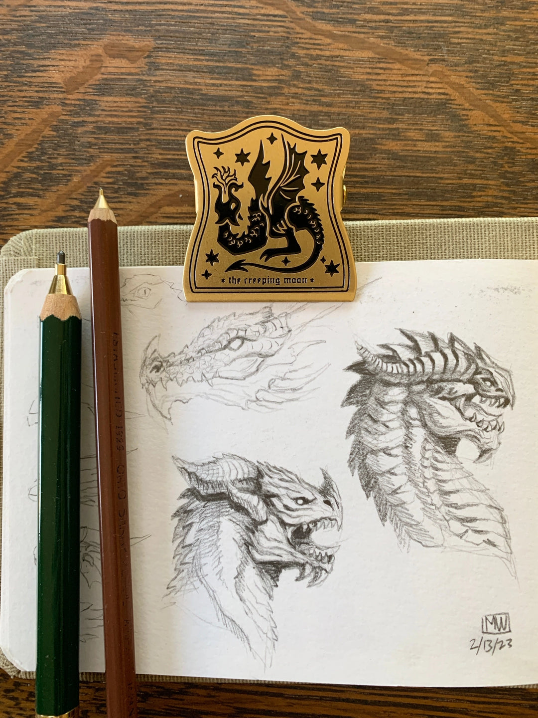 Dragon Metal Journal Clip