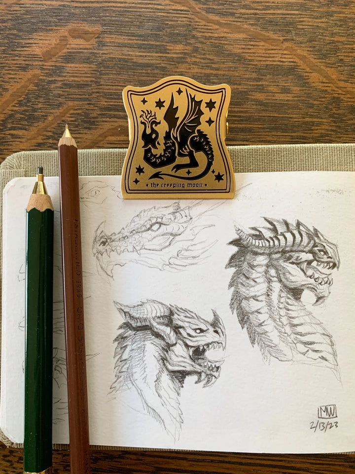 Dragon Metal Journal Clip