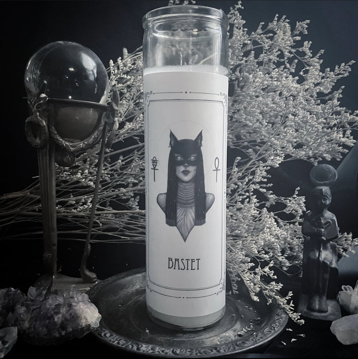 Bastet Devotional Candle Sticker
