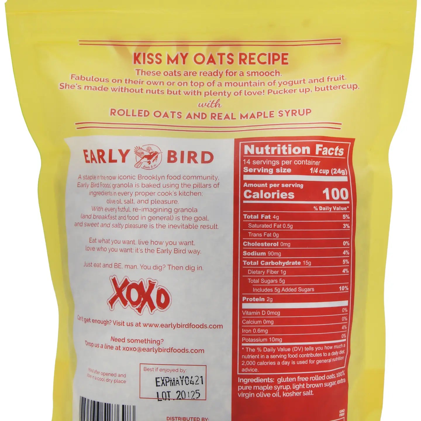 Early Bird Kiss My Oats Granola - Big Bag