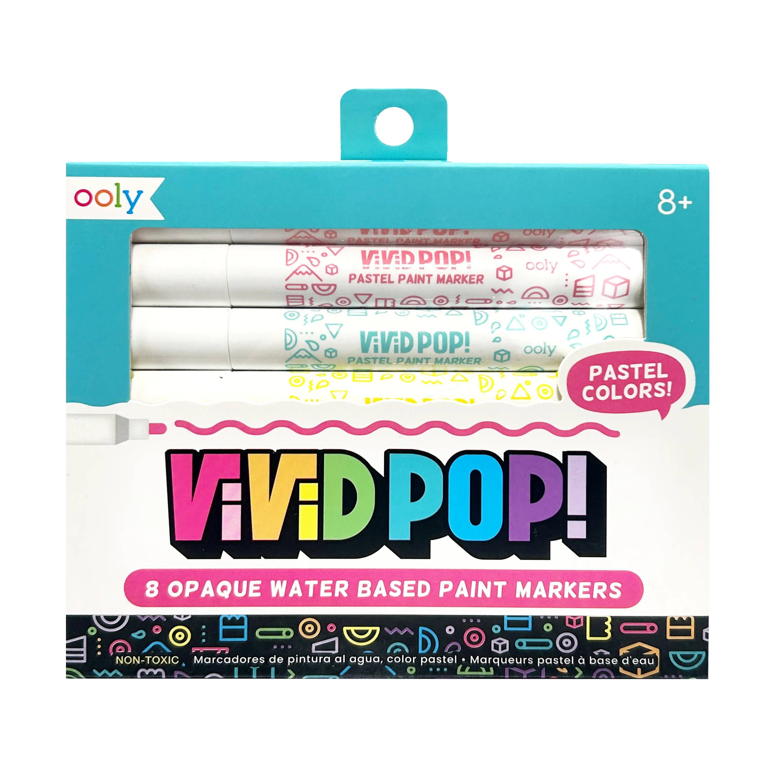 Vivid Pop Paint Markers - Pastel Set of 8