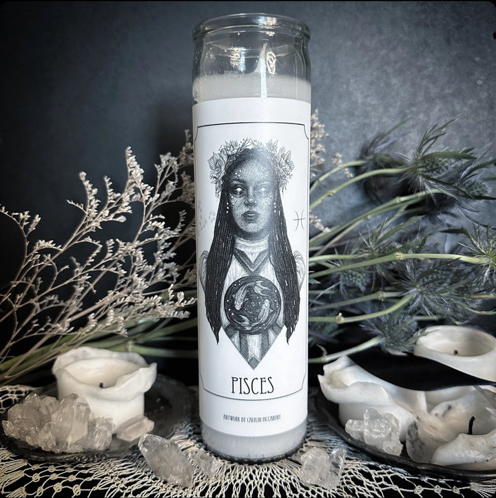 Pisces Devotional Candle Sticker