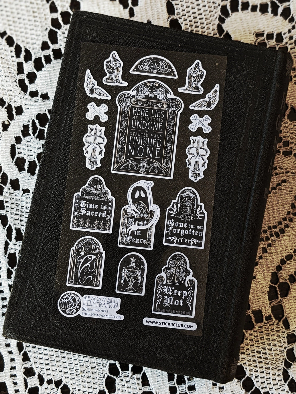 Cemetery Stroll On All Hallows Eve Sticker Sheet