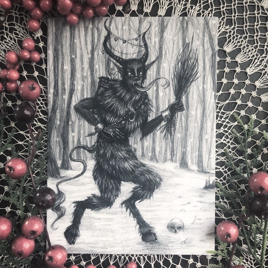 Greetings From Krampus Card