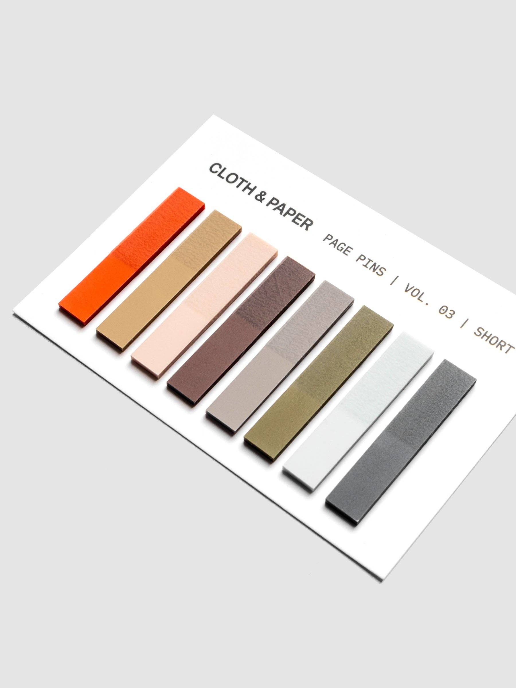 Transparent Page Pins - 8 Shades