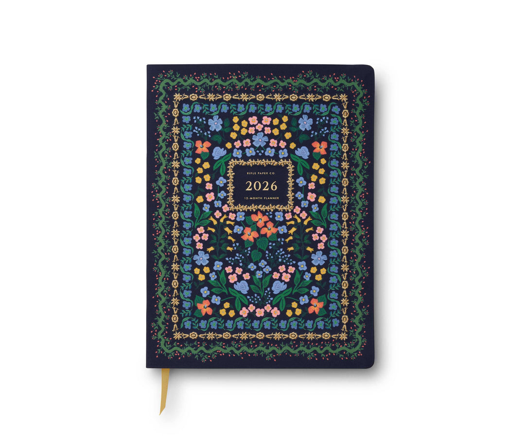 2026 Wildwood 12-Month Embroidered Book-Bound Planner