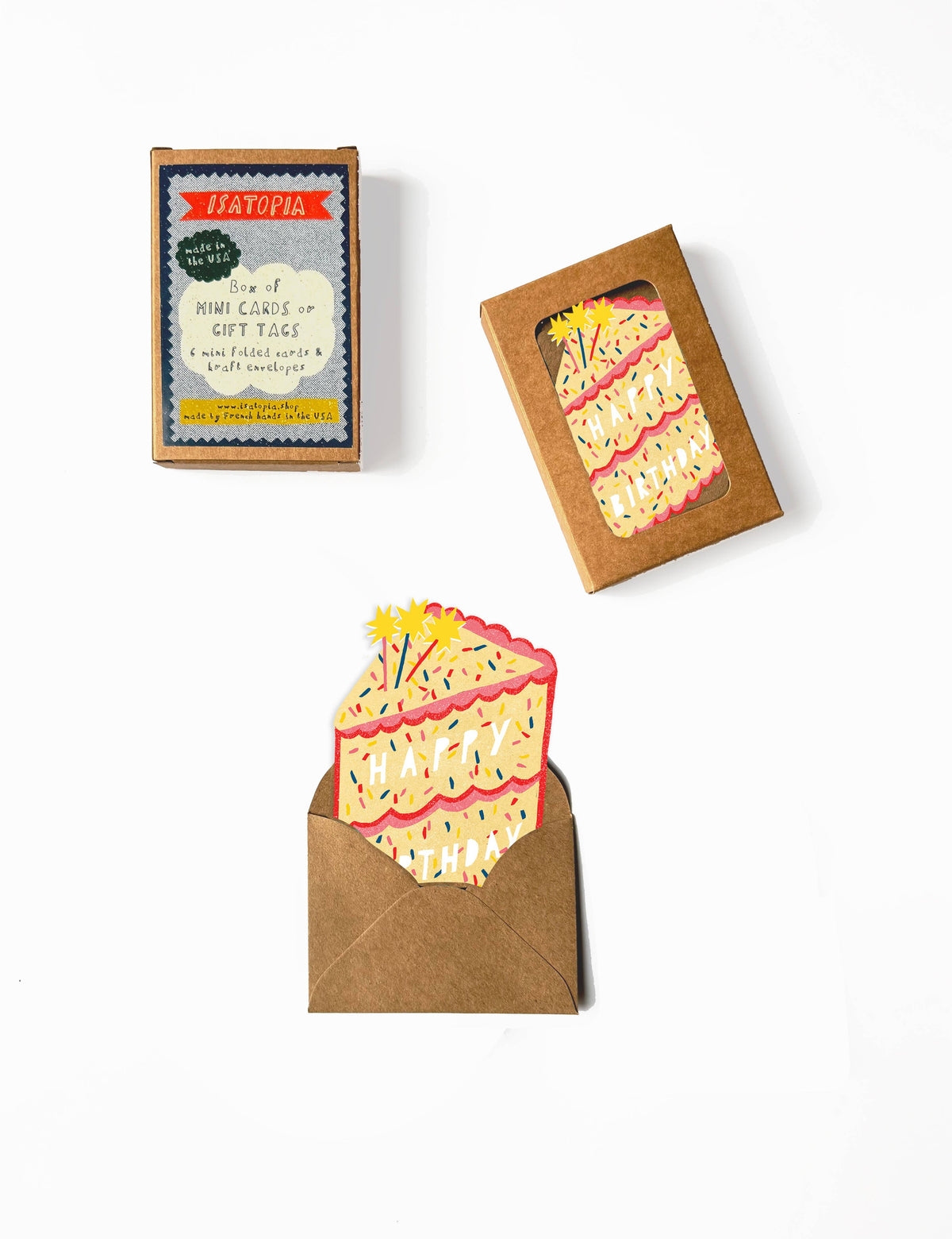 Birthday Cake Mini Card Box of 6