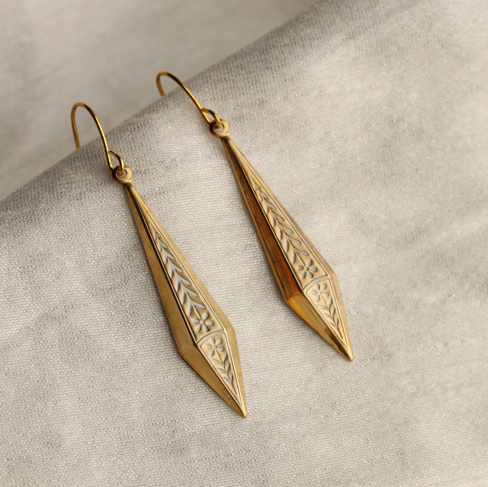 Floral Filigree Drop Earrings