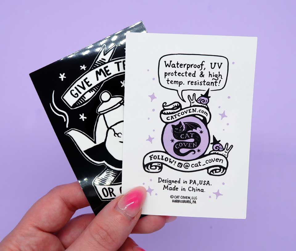 Give Me Tea or Give Me Death Sticker