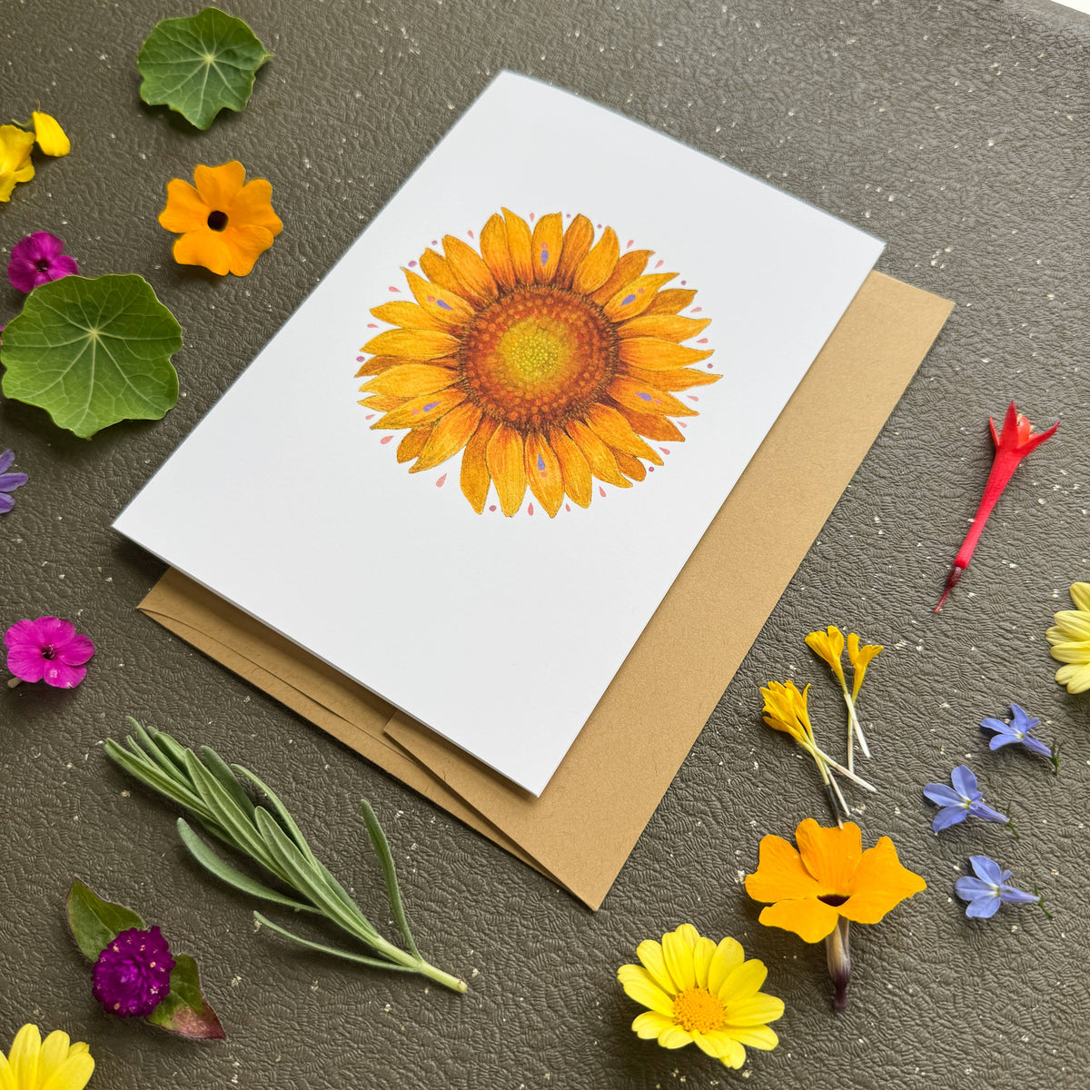Sunflower Card