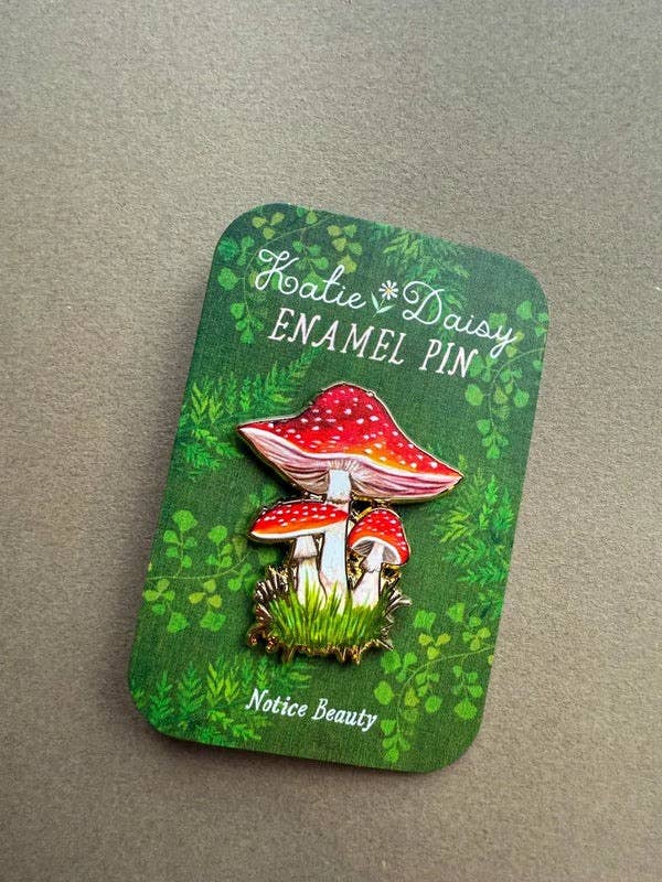 Amanita Mushrooms Pin