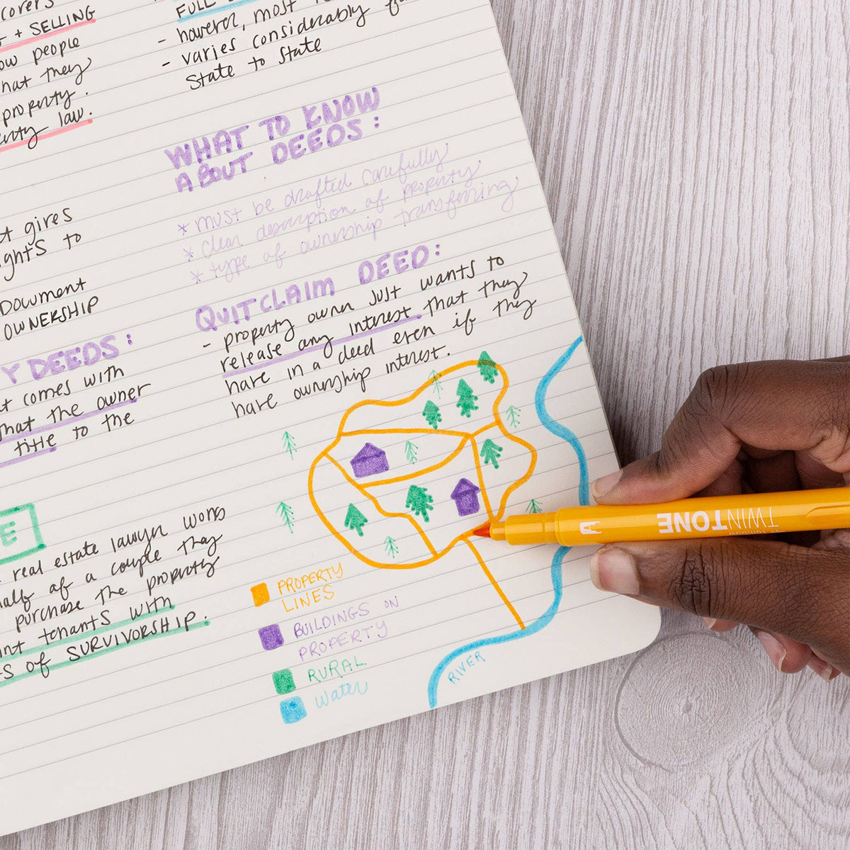 Tombow TwinTone Marker Set - Pastel 6 Pack