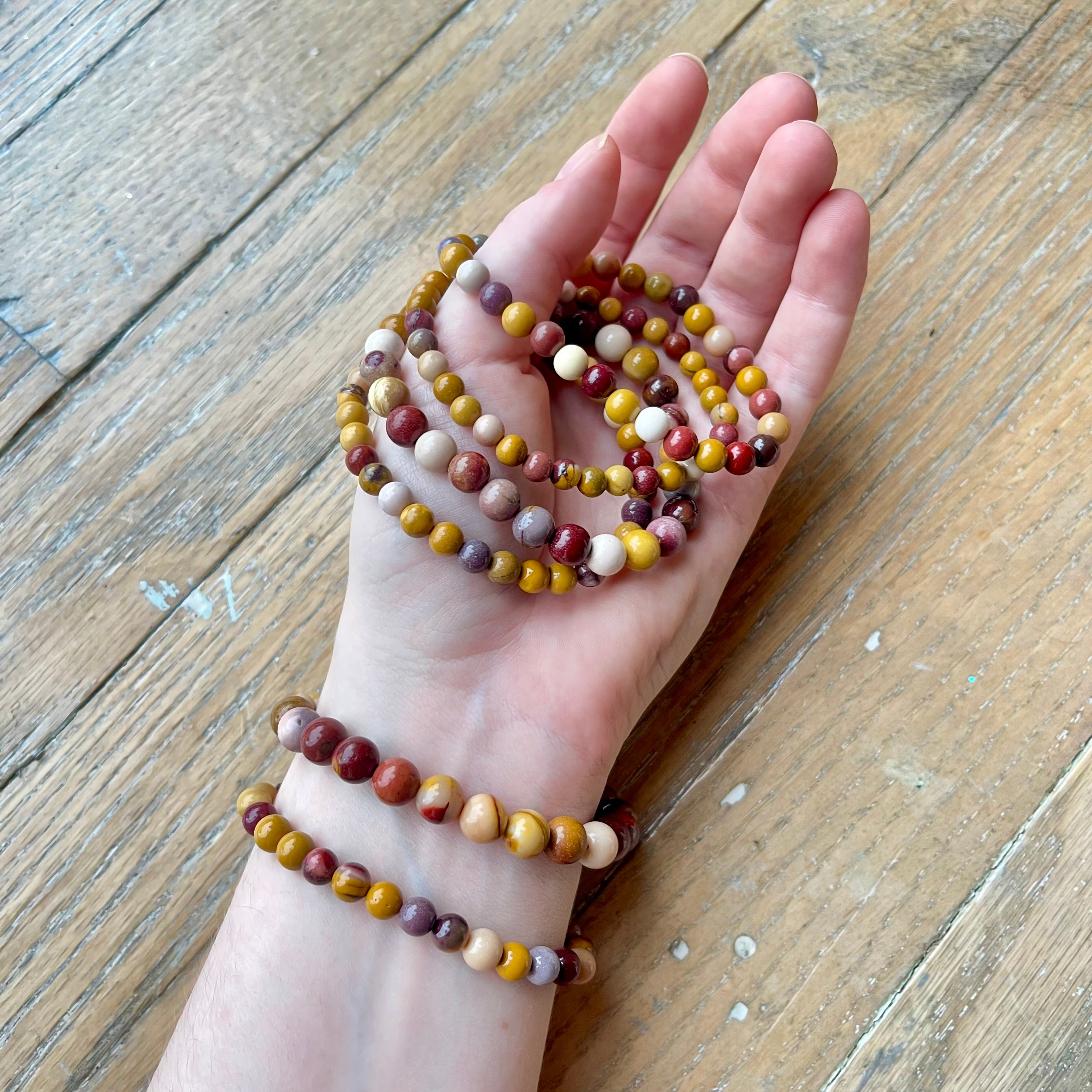 Mookaite Jasper - Crystal Bracelet
