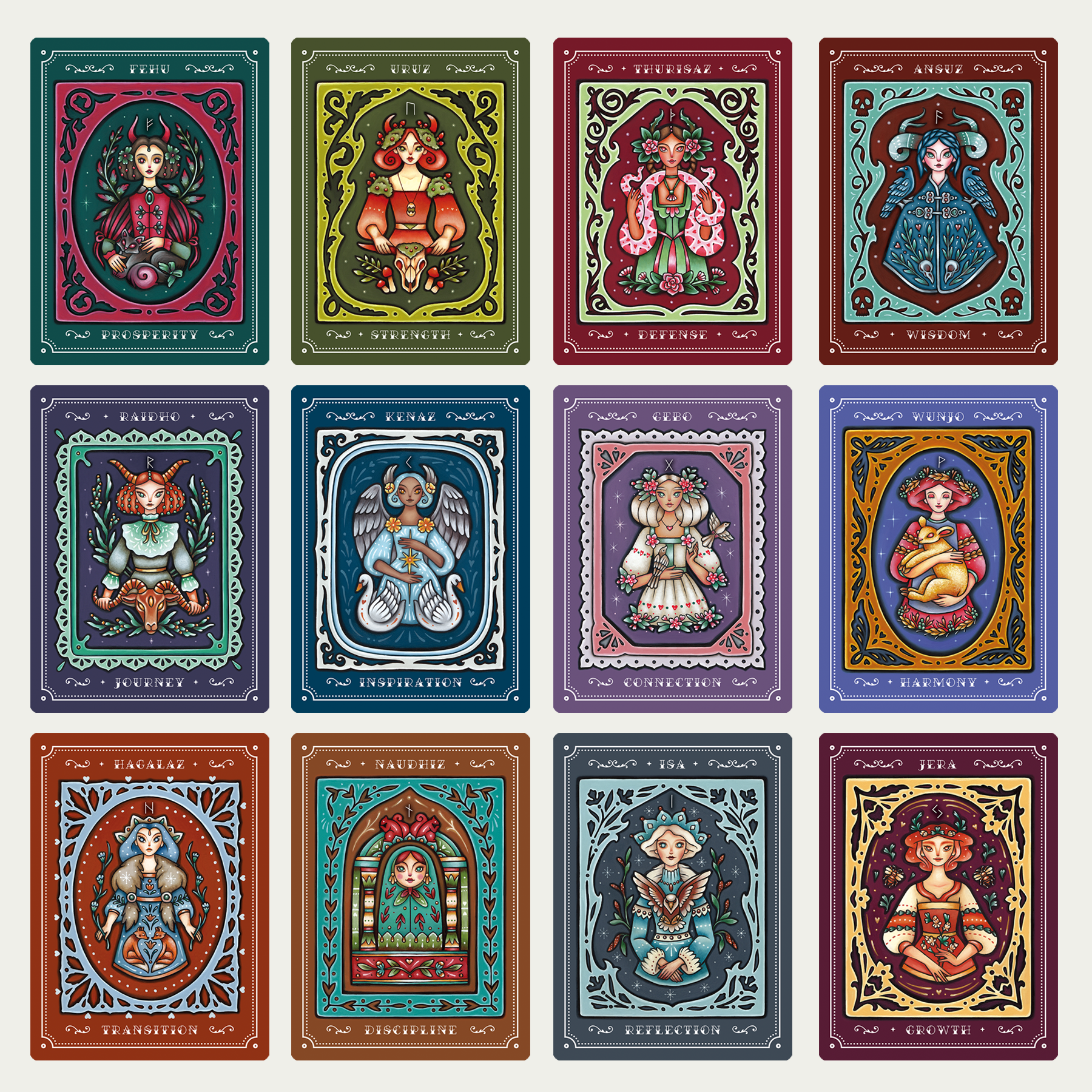 Feminine Wisdom Rune Oracle Deck