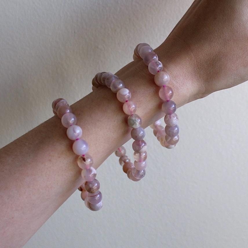 Flower Agate - Crystal Bracelet