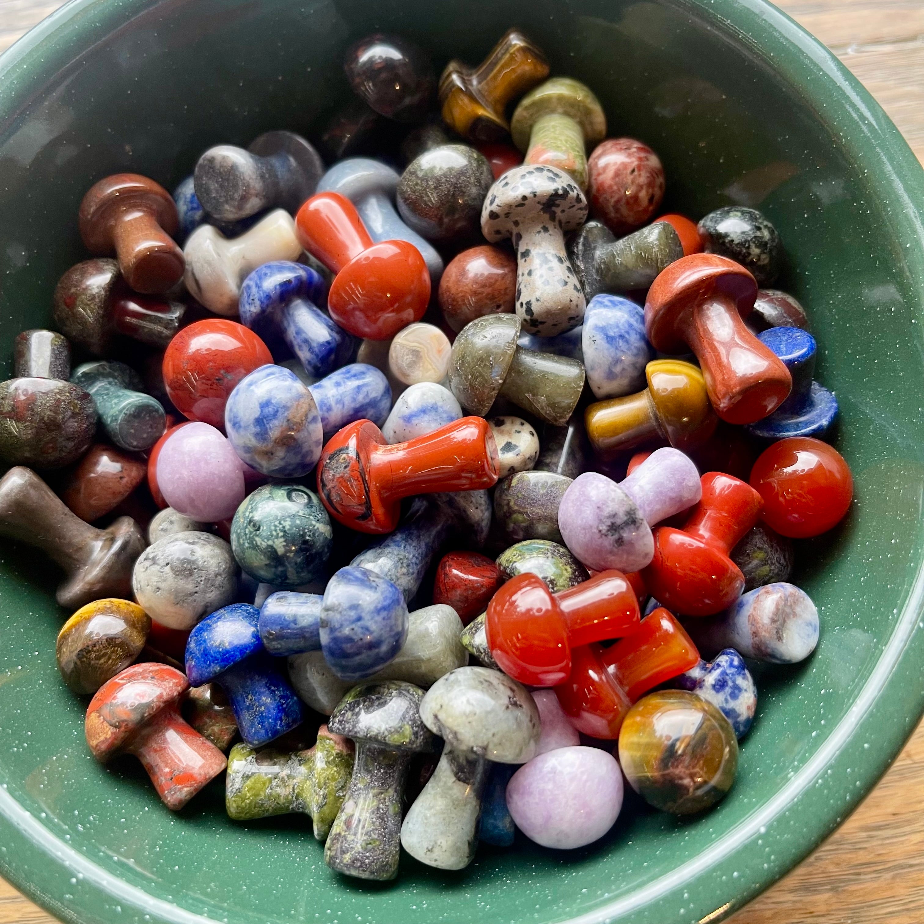 Mystery Crystals - Mushroom Carvings