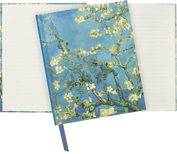 Vincent Van Gogh's painting branches of an almond tree in blossom graces the cover of this gorgeous journal. crisp writing pages provide plenty of space for personal reflections, sketching, or recording favorite quotations or poe