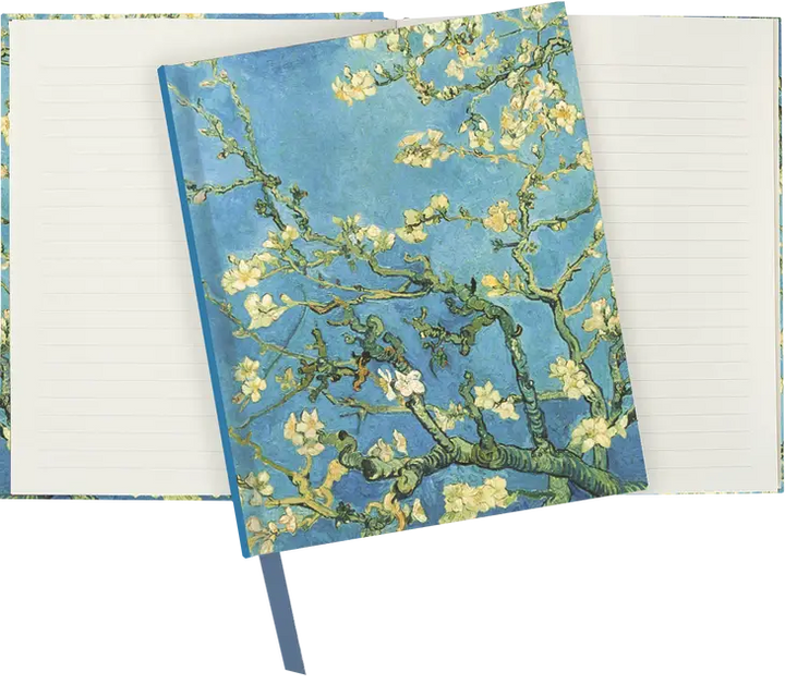 Vincent Van Gogh's painting branches of an almond tree in blossom graces the cover of this gorgeous journal. crisp writing pages provide plenty of space for personal reflections, sketching, or recording favorite quotations or poe