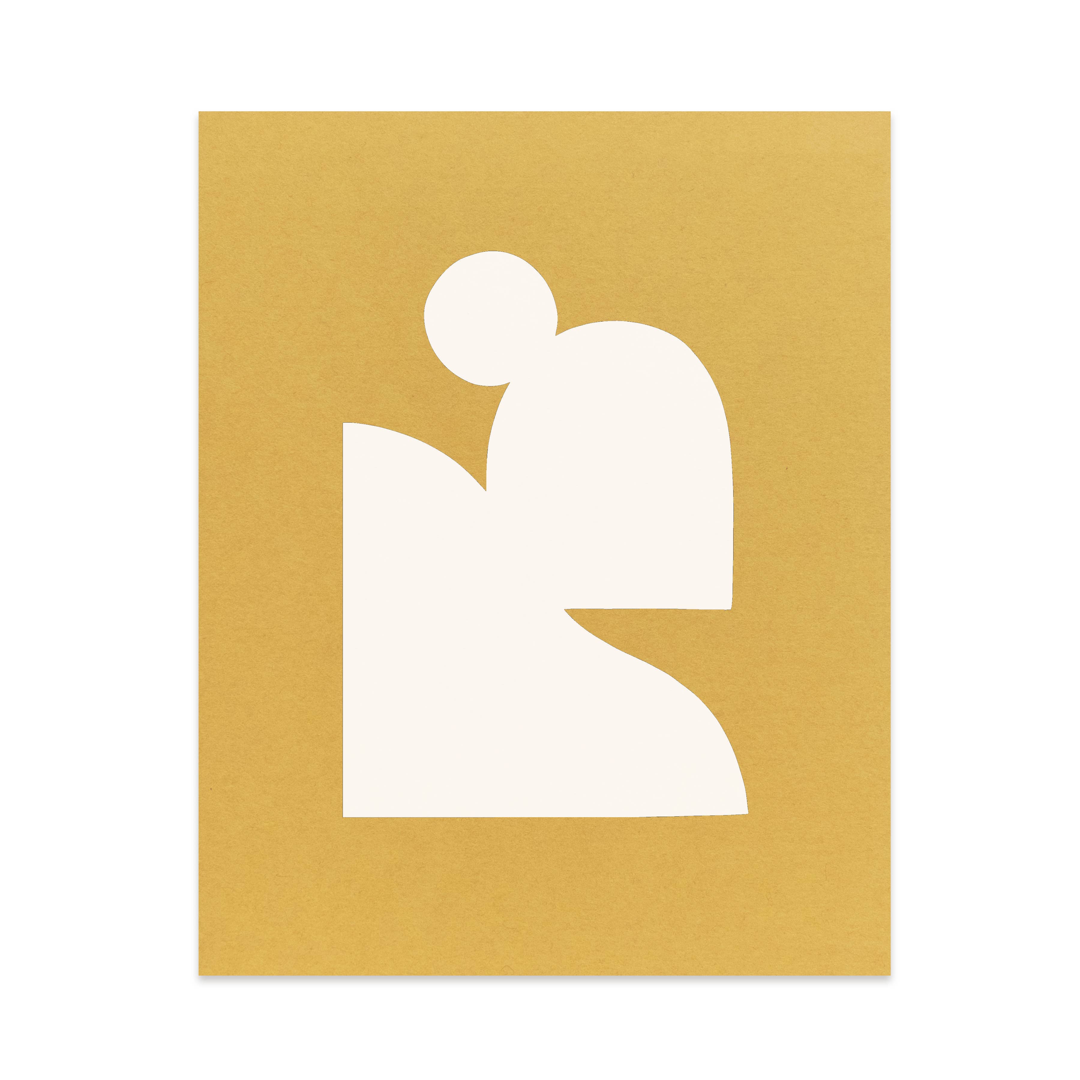 Silhouette no. 4 Art Print - Ocher