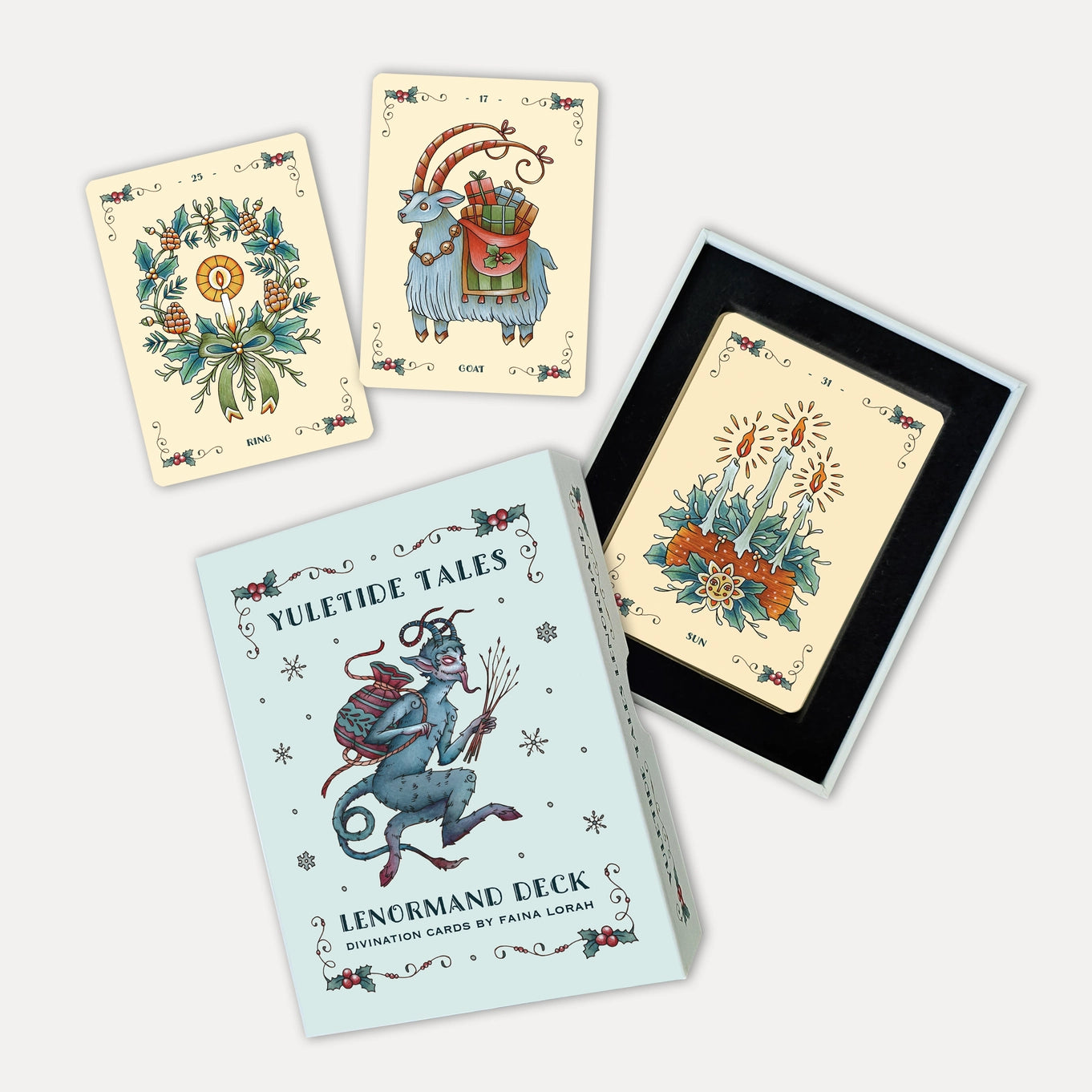 Yuletide Tales Lenormand Christmas Oracle Deck