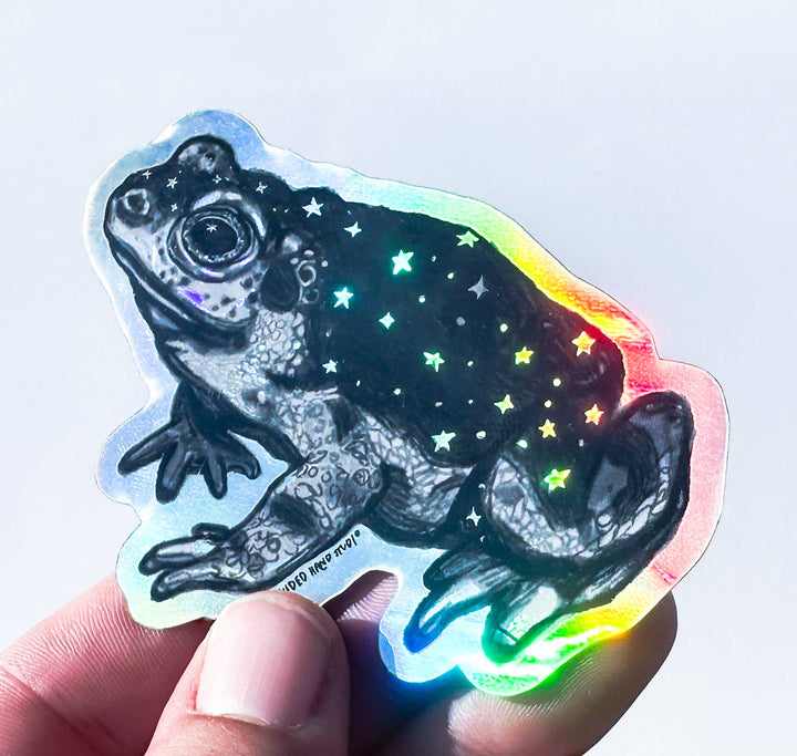 Holographic Toad Sticker
