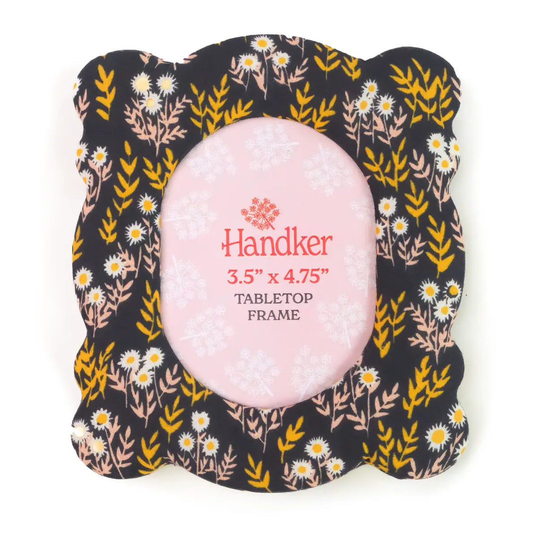 Bandana Fabric Picture Frame - Tabletop Scalloped