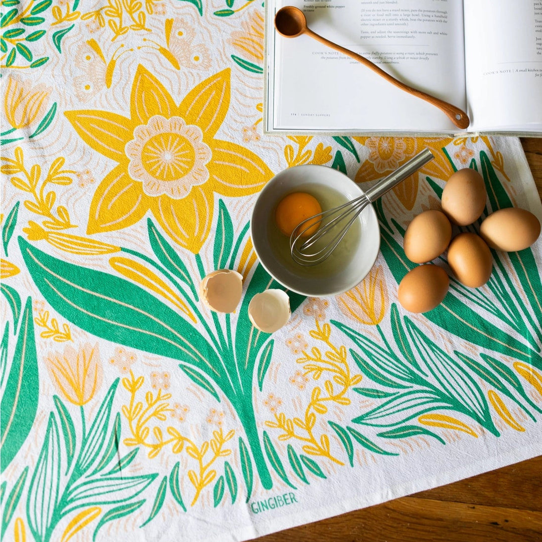 Gingiber Daffodil Tea Towel