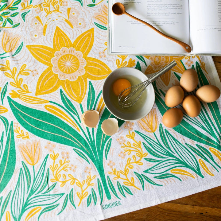 Gingiber Daffodil Tea Towel