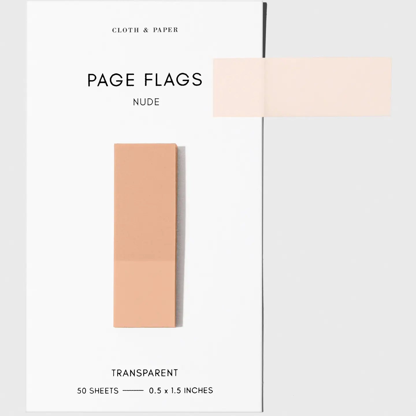 Slim Transparent Page Flags - 30 Colors