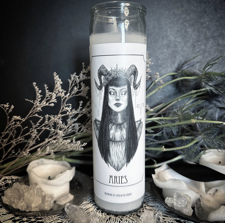 Aries Devotional Candle Sticker