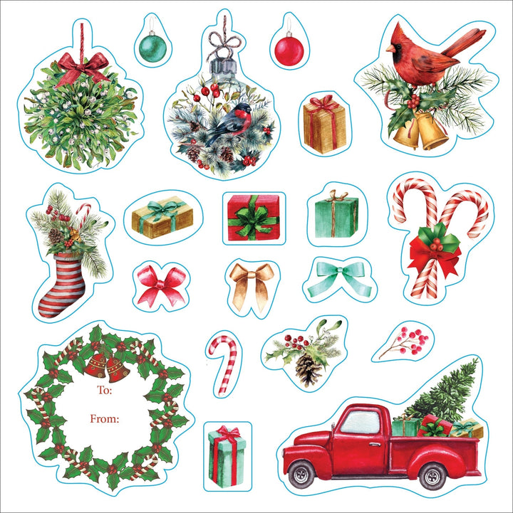 Merry & Bright Christmas Festive Sticker Book