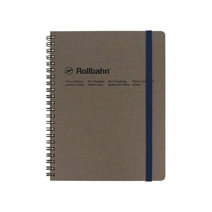 Rollbahn Cloth Cover Spiral Notebook - Large
