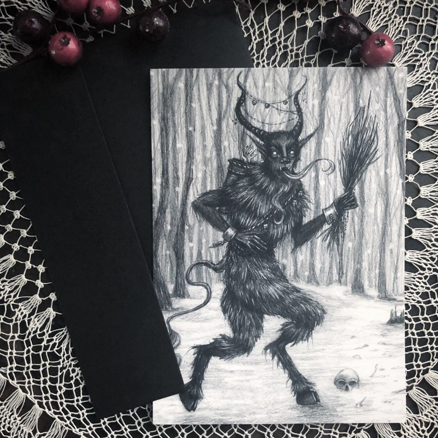Greetings From Krampus Card