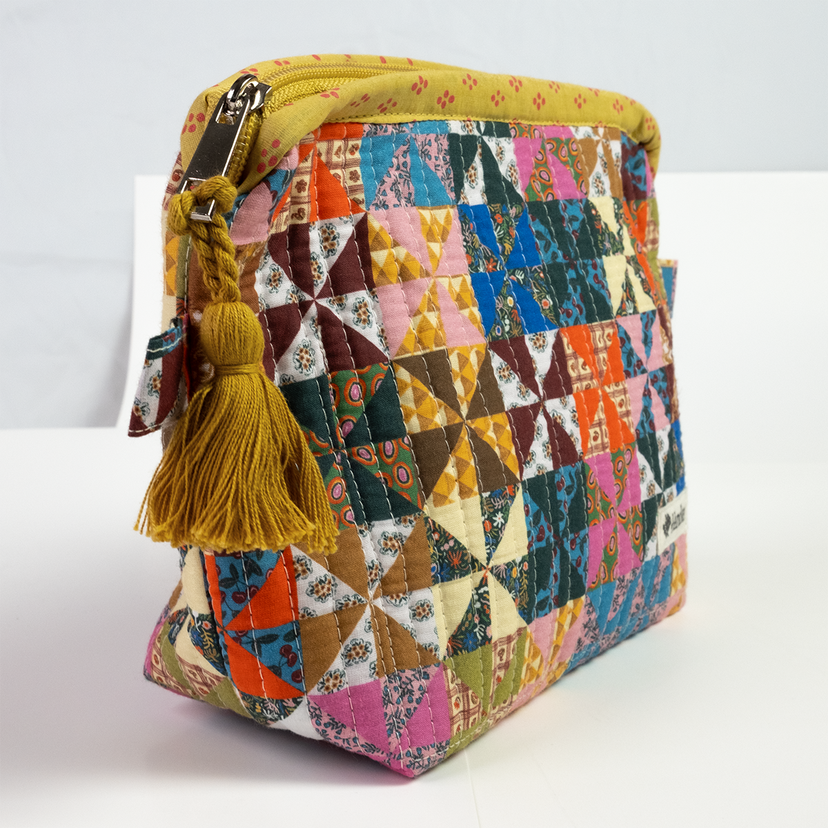 Calico Quilted Pouch