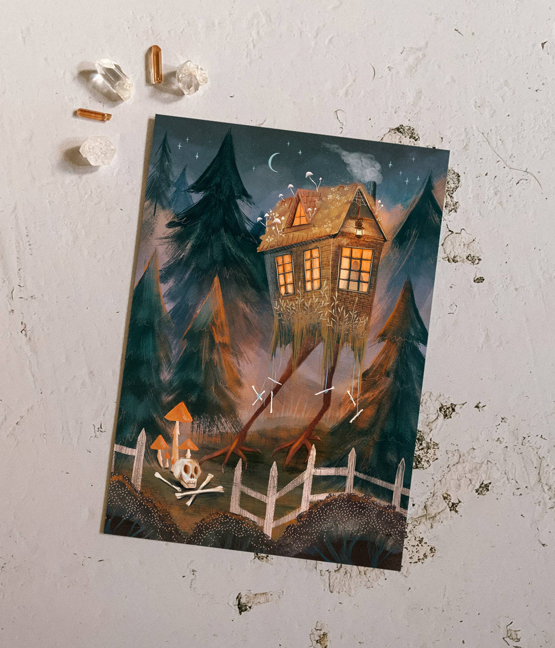 Baba Yaga's Cabin - Postcard Print