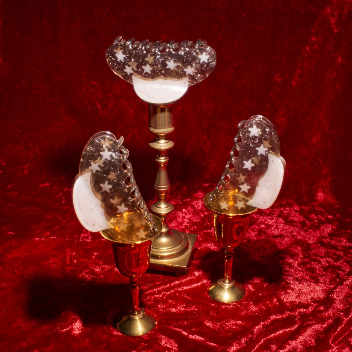 Moon and Stars Hair Claw Clip