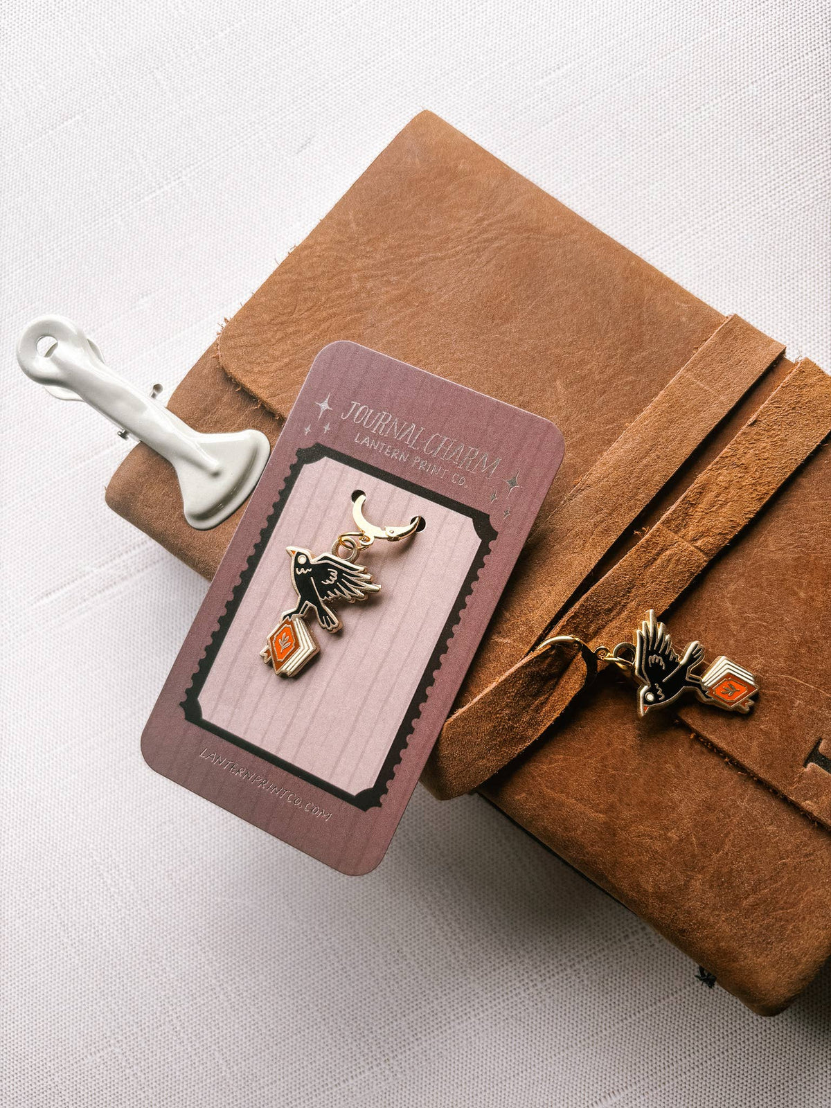 The Book Thief Crow Journal Charm