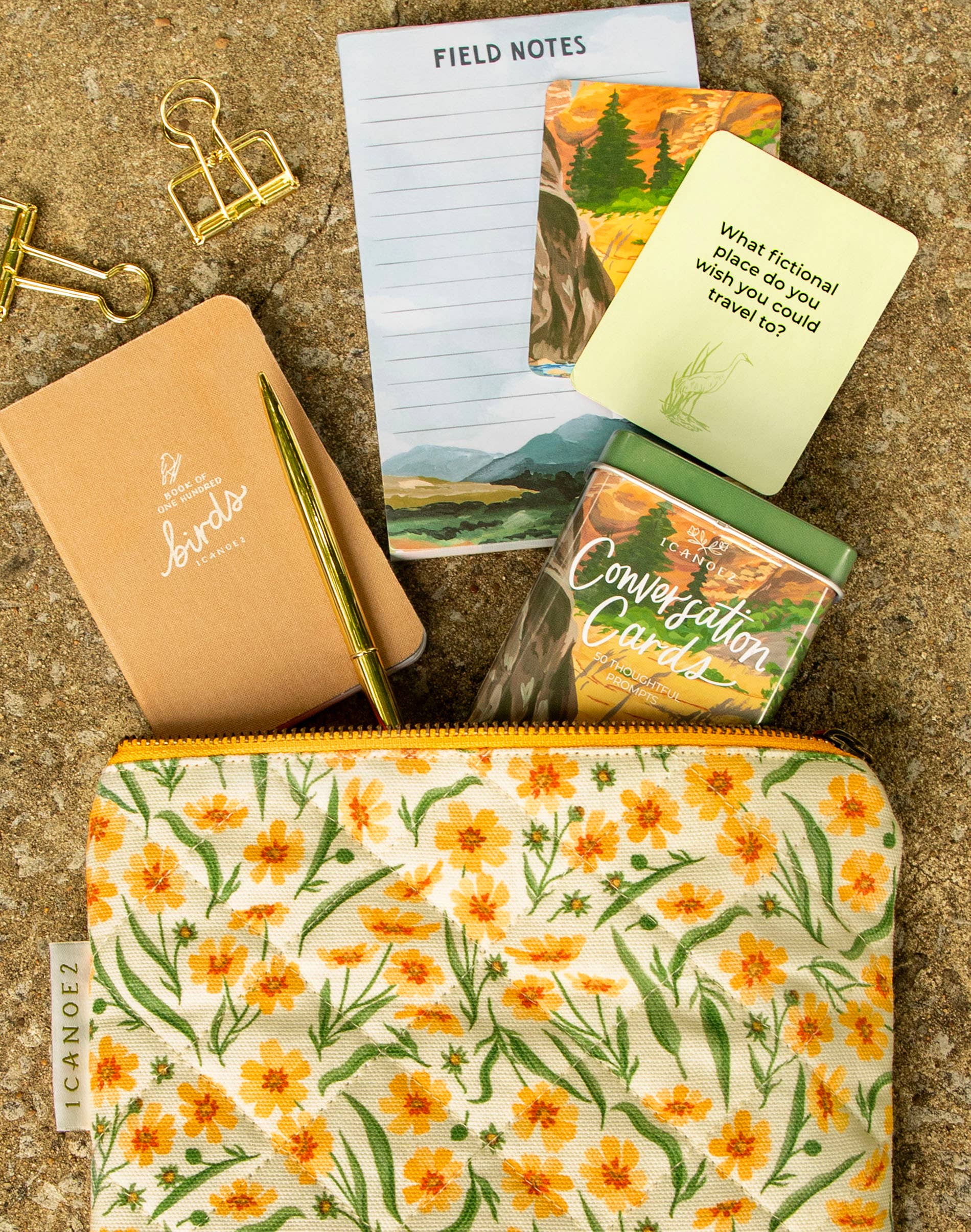 Goldenmane Quilted Pouch