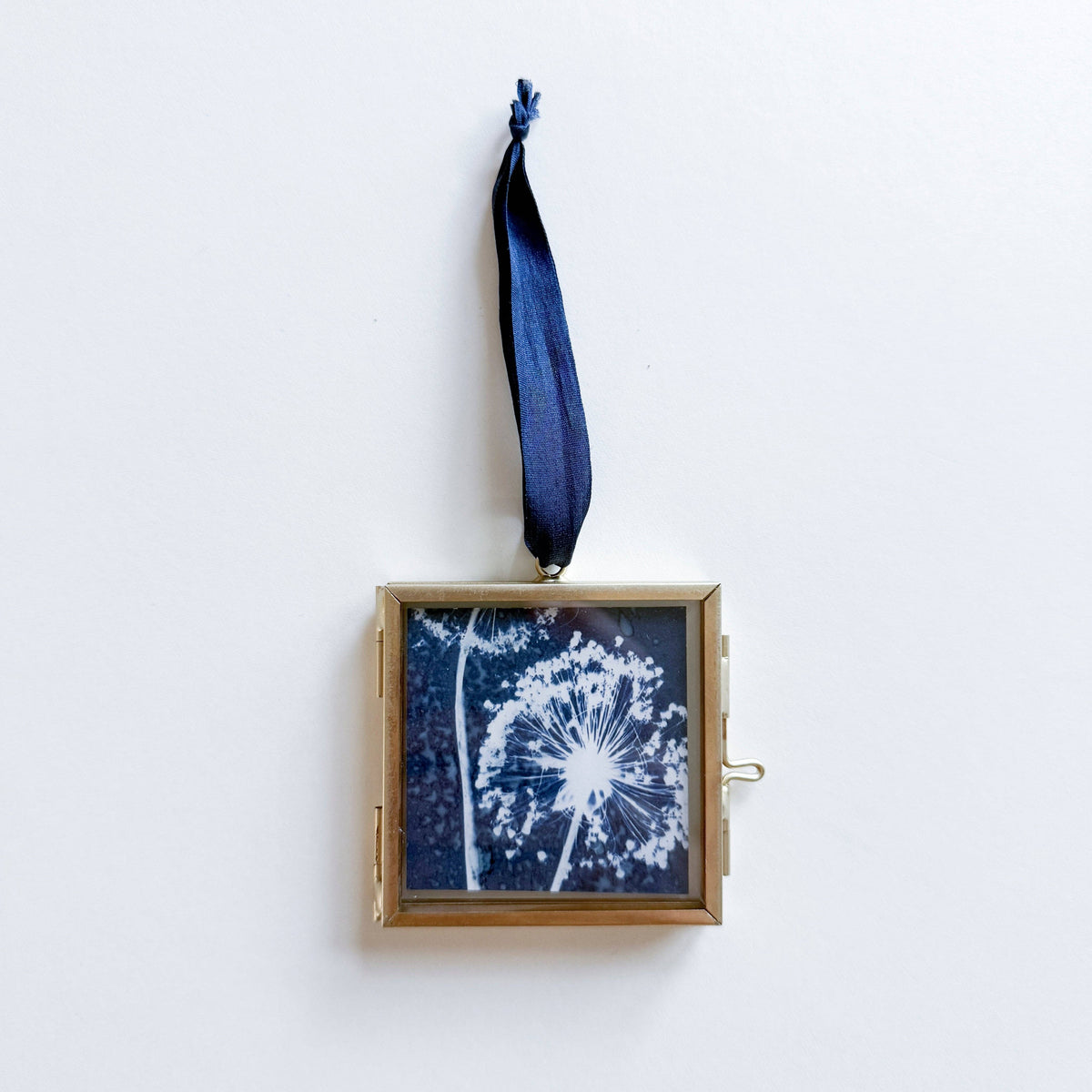 Mini Allium Cyanotype Hanging Ornament