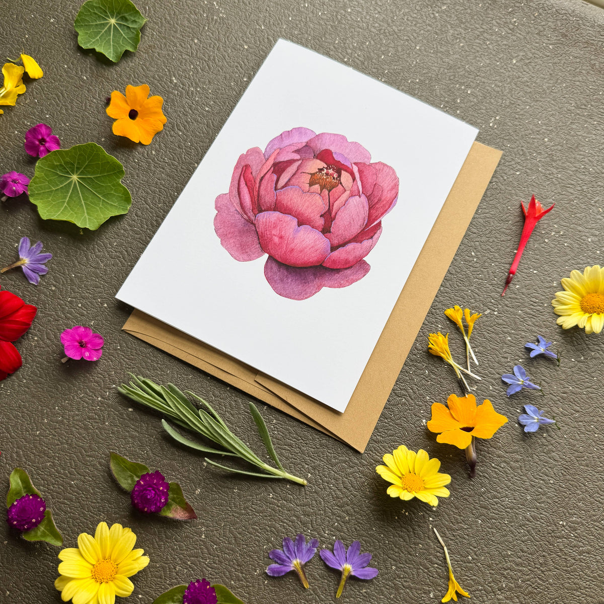 Peony Card