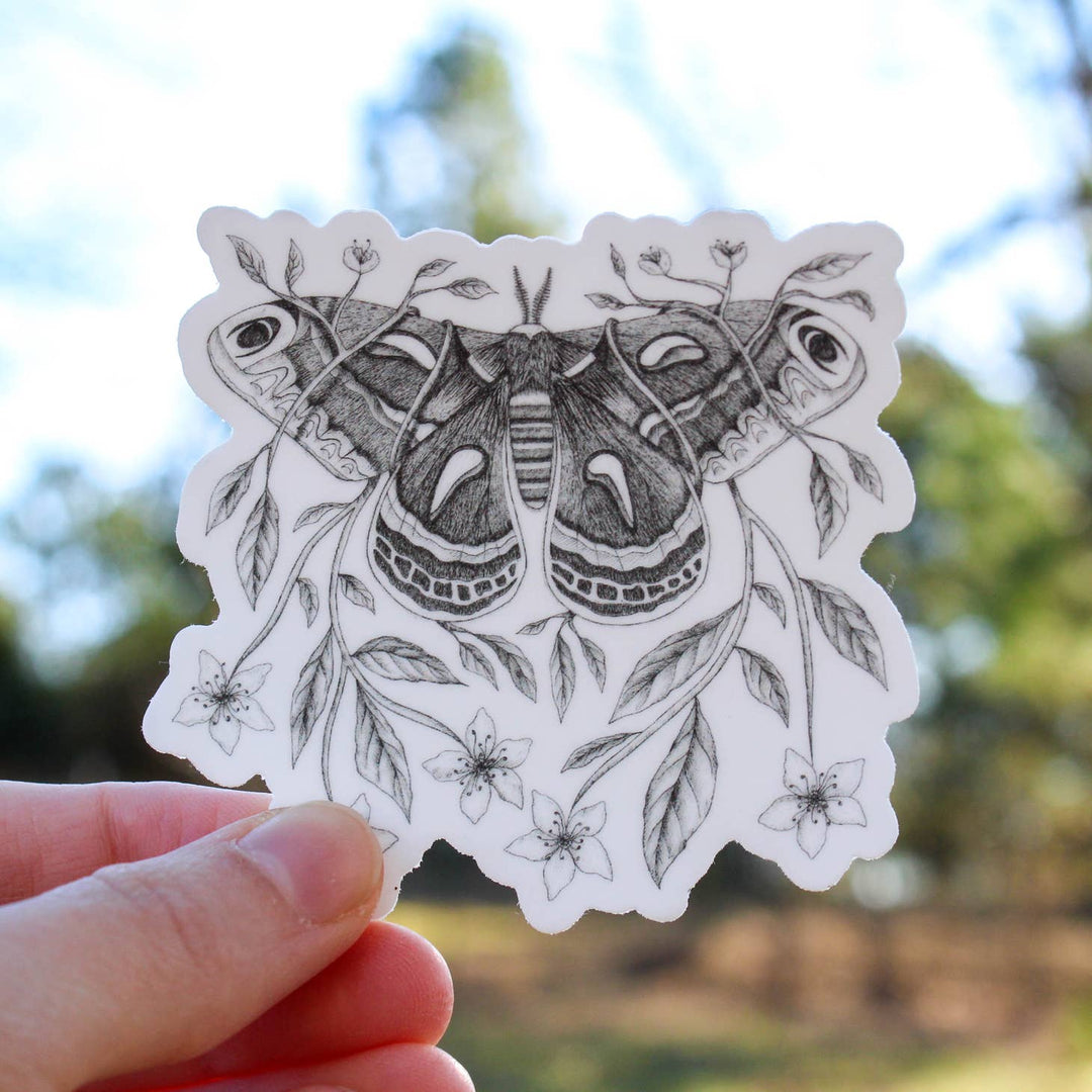 Cecropia Moth Sticker